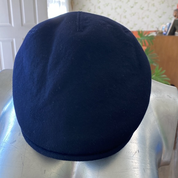 Marone Luxury 100% Cashmere Cap - Handmade in Italy Navy Blue - Size Large - Picture 3 of 12
